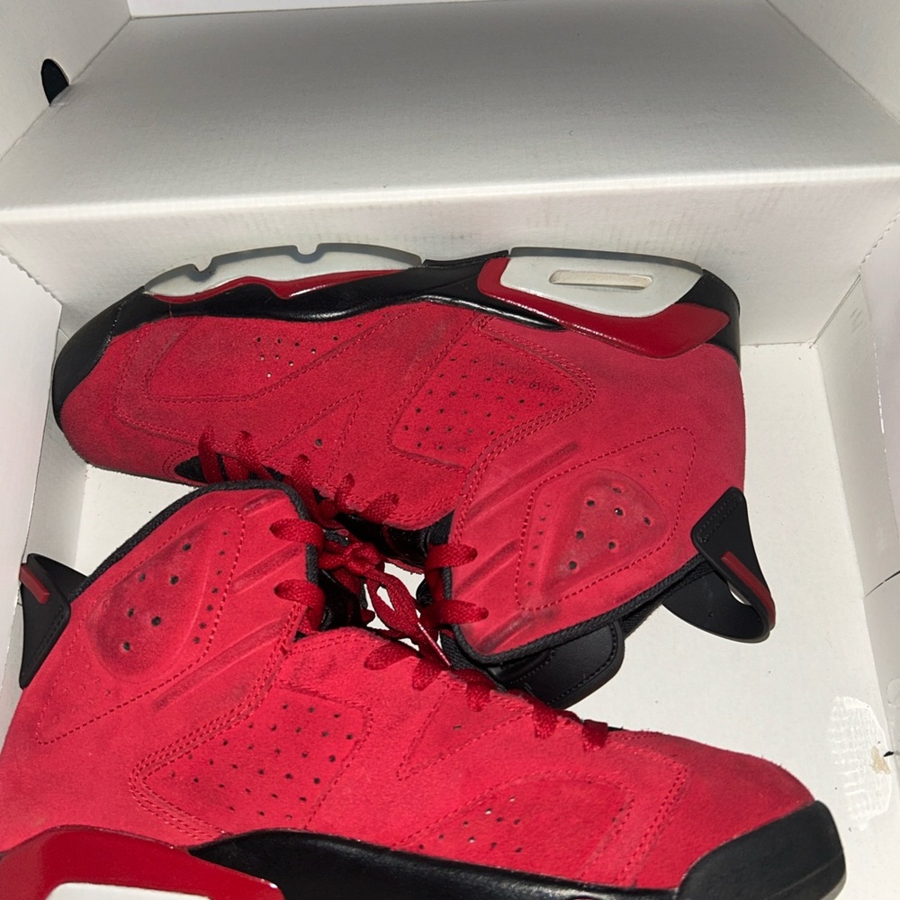 Nike Air Jordan Retro 6 Red Black Shoes